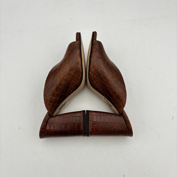 Alohas Frenchie Alli Brown Mules Heels Women's 36 US 6 - Picture 7 of 12